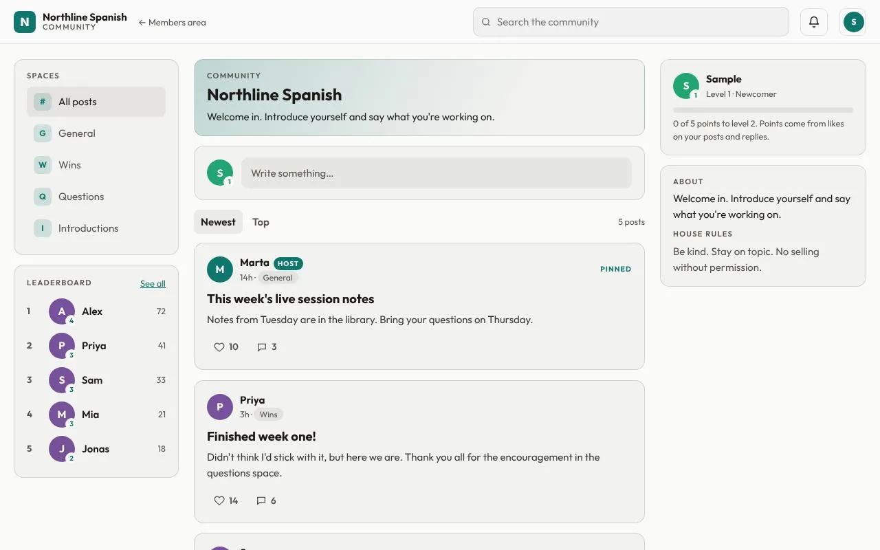The community for Northline Spanish